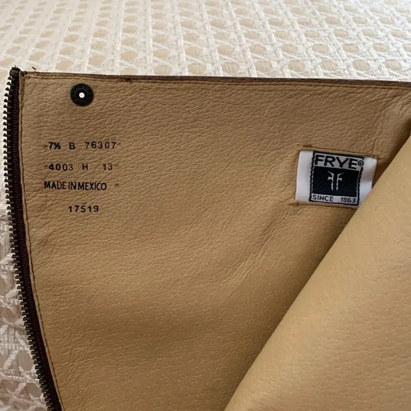 Frye boots - Jackie zip tall in redwood color. - Picture 7 of 8